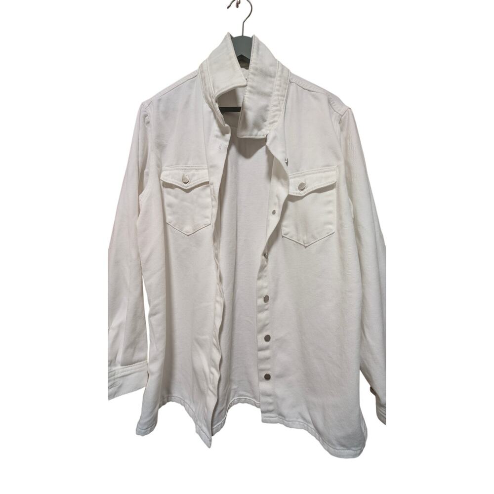 NWOT White Denim Jacket, Size XL